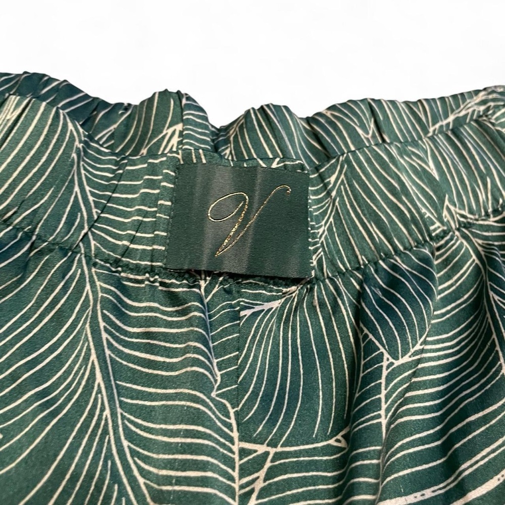Victoria's Secret Dark Green Leaf Pattern Shorts - Picture 2 of 3